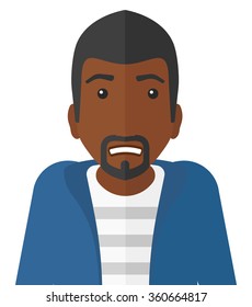 Ein afrikanischer Amerikaner umarmte.