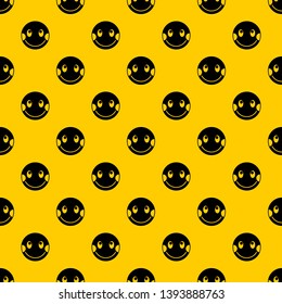 Embarrassed emotpattern seamless vector repeat geometric yellow for any design