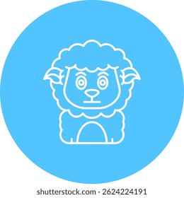 Diseño de icono de Vector de línea avergonzado