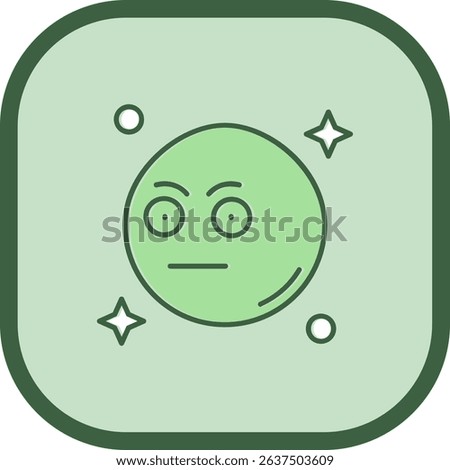 Embarrassed Line vector Icon Design
