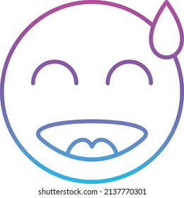 Embarrassed vector icon. Can be used for printing, mobile and web applications.