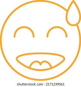 Icono de vector avergonzado. Se puede usar para imprimir, móviles y aplicaciones web.