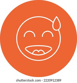 Embarrassed vector icon. Can be used for printing, mobile and web applications.