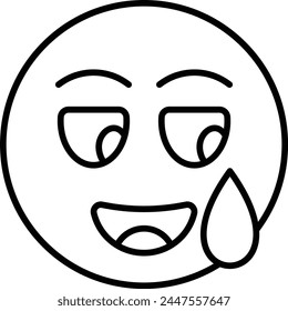 Embarrassed vector icon. Can be used for printing, mobile and web applications.