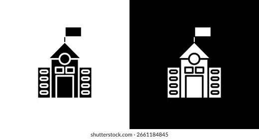 Botschafts-Symbol eines flachen Stilvektors