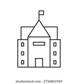 embassy icon illustration element design