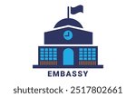 Embassy Single Icon Design Concept.