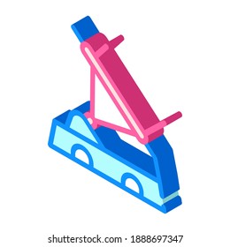 Embedded Barcode Scanner Isometric Icon Vector. Embedded Barcode Scanner Sign. Isolated Symbol Illustration