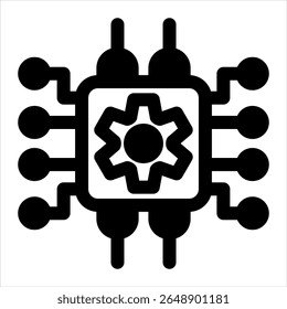 ícone preto incorporado ilustração vetor sobre fundo branco