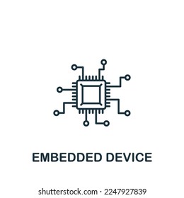 Embedded Device icon. Monochrome simple Smart Technology icon for templates, web design and infographics