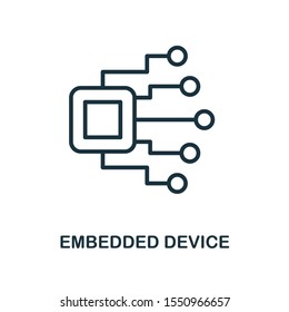 Embedded Device icon outline style. Thin line creative Embedded Device icon for logo, graphic design and more.