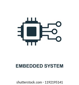 Embedded System icon. Simple style design from industry 4.0 collection. UX and UI. Pixel perfect premium embedded system icon. For web design, apps and printing usage.