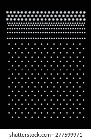 Embellished fashion artwork for garments on dark background