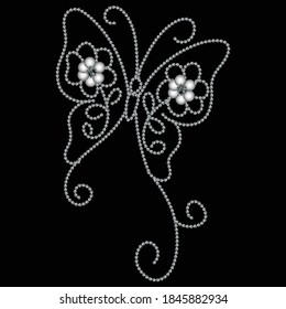 embellishment hot fix stud stone butterfly designs
