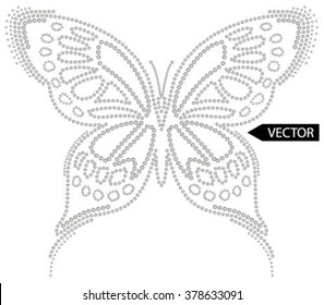 embellishment hot fix stud stone butterfly designs