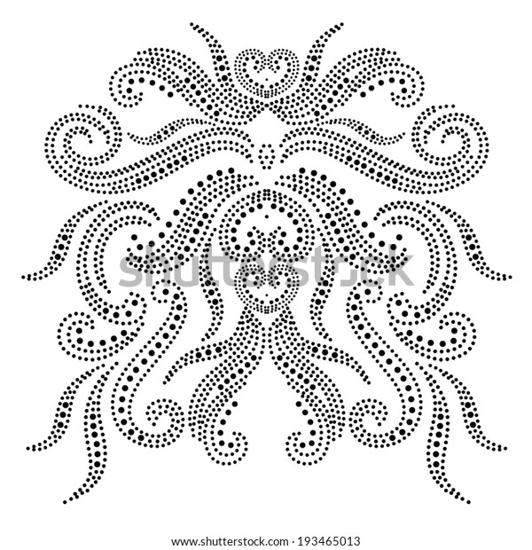 Embellishment Rhinestones Stock Vector (Royalty Free) 193465013