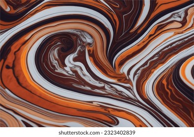 Embered embrace abstract marble in vector illustration