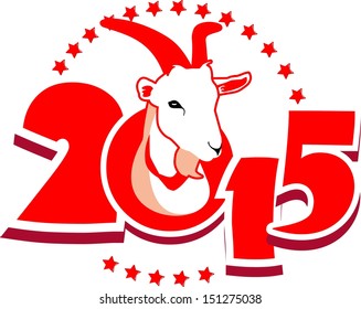 emblem in 2015 on the eastern calendar goat