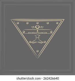 emblem of the airplane. element of corporate identity. vector format.
