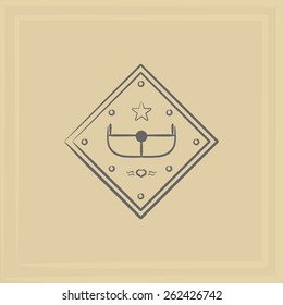 emblem of the airplane. element of corporate identity. vector format.