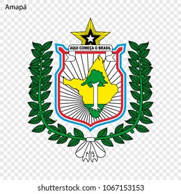 Emblem of Amapa, state of Brazil