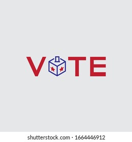 Emblem of  American Election day, Vector, logo template, united states vote, banner design, Election voting poster. Political election campaign.
