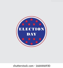 Emblem of  American Election day, Vector, logo template, united states vote, banner design, Election voting poster. Political election campaign.
