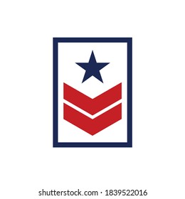  Emblem American Veteran Shield Patriotic National Logo Design Vector