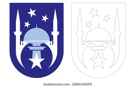 Emblem Of Ankara, City Of Turkey Vector Illustration
