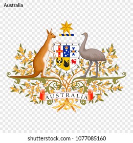 Emblem of Australia. National Symbol