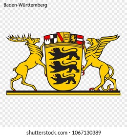 Emblem of Baden-Wurttemberg, province of Germany