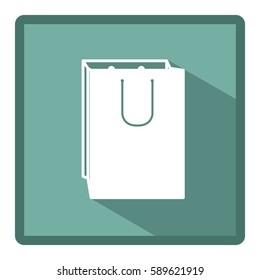 emblem bag of gift icon, vector illustration design image