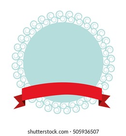 emblem with banner icon image 