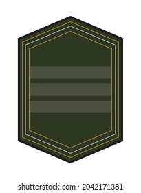 emblem with bars military icon