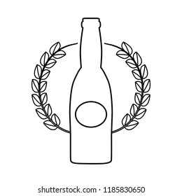 emblem with beer design