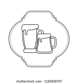 emblem with beer design