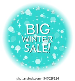 emblem of the big winter sales