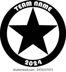 emblema Vector blanco y negro para uso en Diseño gráfico