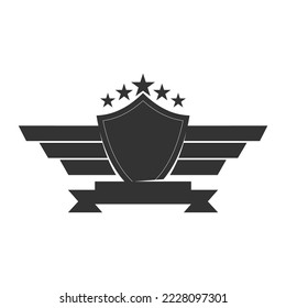 Logo-Symbol mit leerem Vorlagenlogo als Illustration Markenidentität