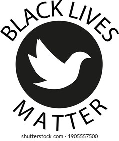The emblem of the BLM movement is a nomination for the Nobel Peace Prize. The dove is a symbol of peace.