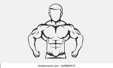 The emblem for bodybuilding 2 fitness