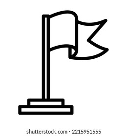 Emblem Fett Line Vektorsymbol, das leicht modifizieren oder bearbeiten kann

