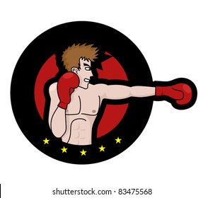 Emblem of boxer