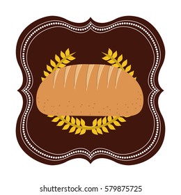 emblem breads symbol icon design, vector illustration
