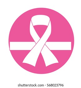 emblem breast cancer defense design, vector illustration