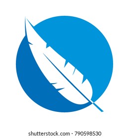 emblem of the business feathers
