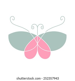 The emblem of a butterfly 