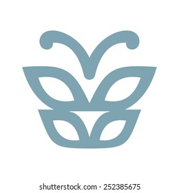 The emblem of a butterfly 