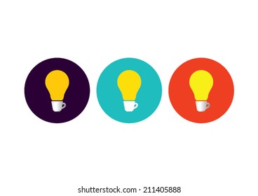 emblem / cafe / cup with the idea