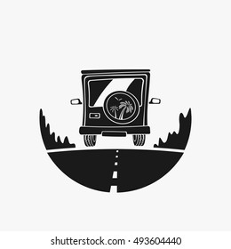 Emblem car rides Vector Illustration
